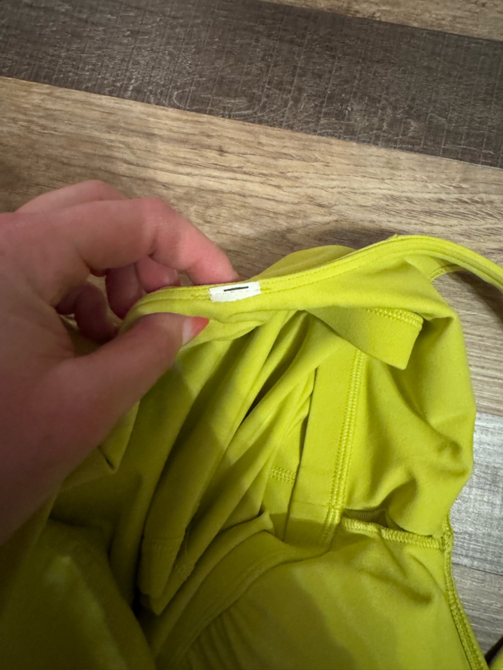 lululemon athletica Womens Bright Lime Green align tank top - Picture 4 of 5